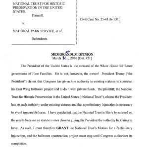 Split image showing a judge in black robes with blue tie seated at a bench with
