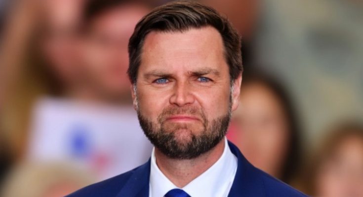 JD Vance speaking during public appearance