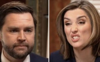 J.D. Vance speaking during CBS interview