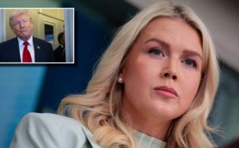 Karoline Leavitt speaking at White House briefing