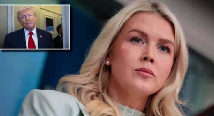 Karoline Leavitt speaking at White House briefing