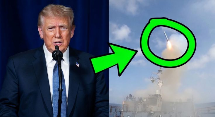 Trump and missile launch