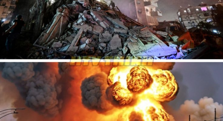 Explosion in Iranian city amid reports of hypersonic missile strike and rising Middle East tensions.