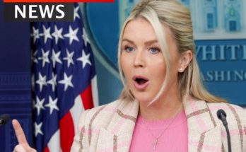 Karoline Leavitt speaking at White House briefing