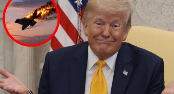 US F-35 fighter jet during combat mission