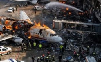 Missile strike over Tel Aviv causing explosions