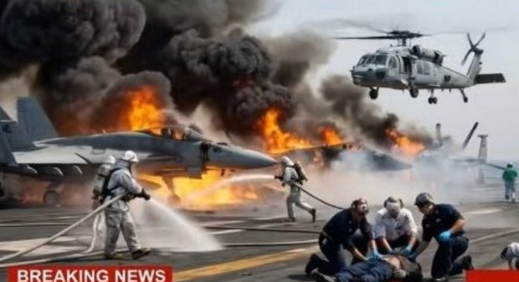 USS Abraham Lincoln aircraft carrier at sea