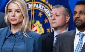 Pam Bondi under security at military base