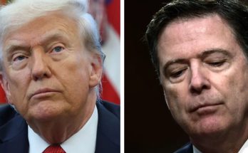 James Comey arriving at federal court