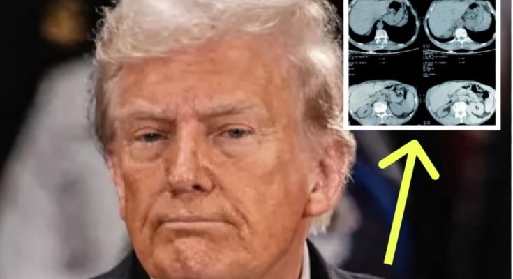 Trump speaking about MRI results to reporters