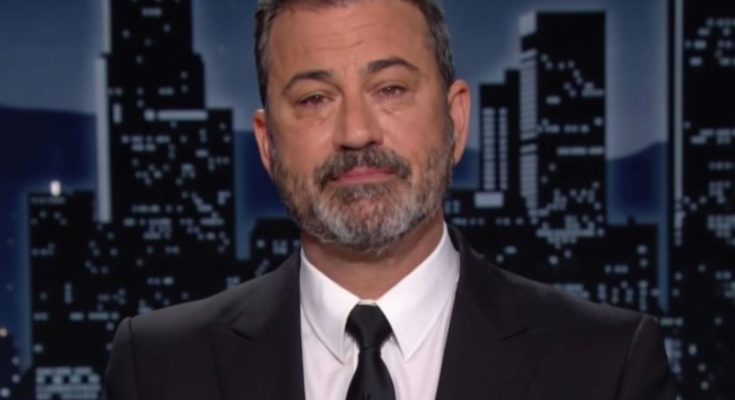 Jimmy Kimmel on late night show set