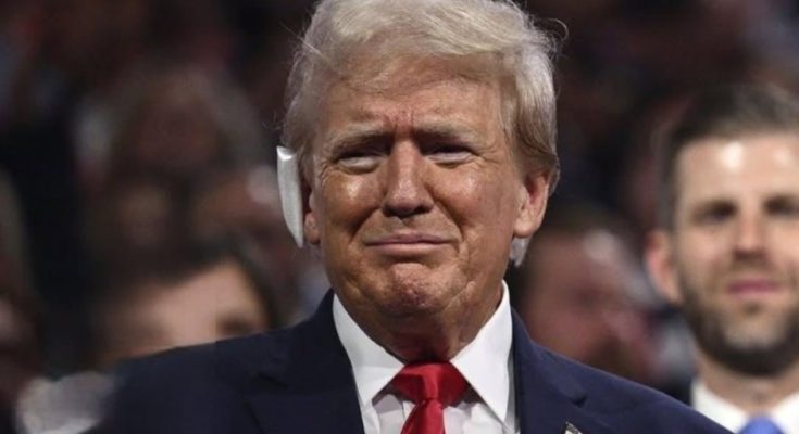 Donald Trump tearful speech moment