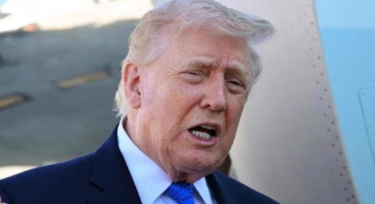 Donald Trump speaking at public event