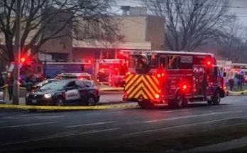multi-vehicle crash wreckage on highway