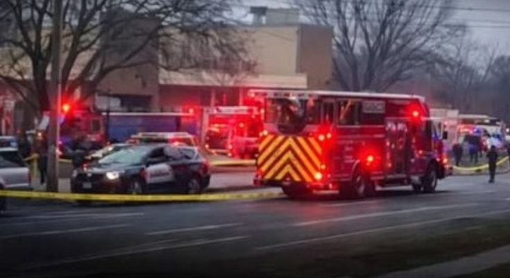 multi-vehicle crash wreckage on highway