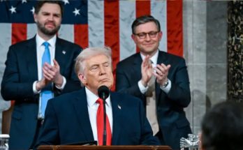 rump delivering State of the Union speech