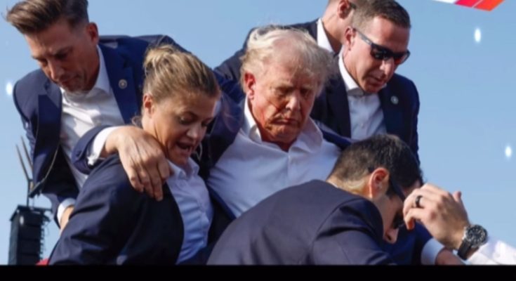 Secret Service agent at Trump rally scene