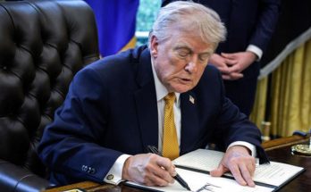 President Donald Trump is adding his name to U.S.