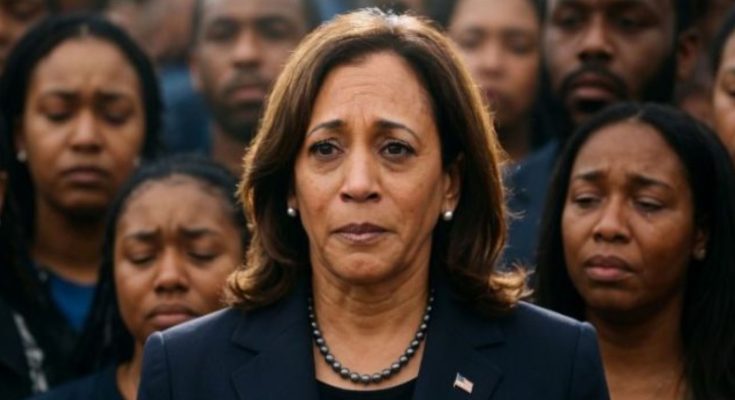 Kamala Harris speaking at leadership summit