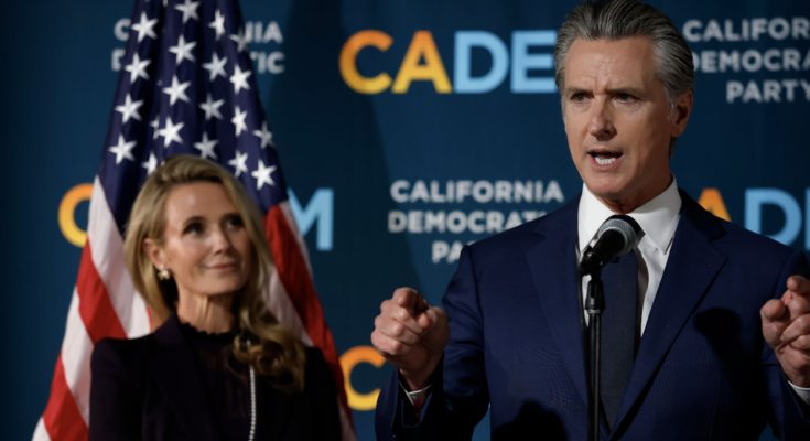 Jennifer Siebel Newsom discussing The Representation Project amid scrutiny over nonprofit payments