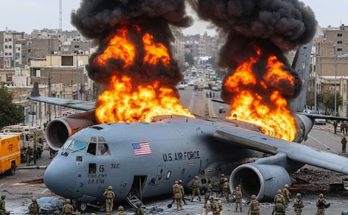 An american e 3 sentry was destroyed during news update viral images circulated online and verified