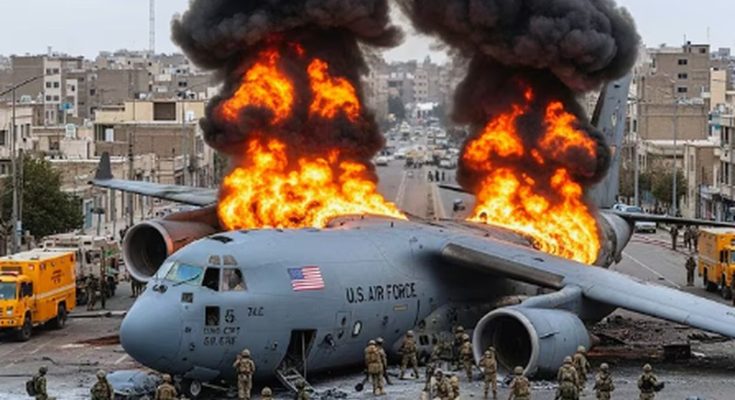 An american e 3 sentry was destroyed during news update viral images circulated online and verified