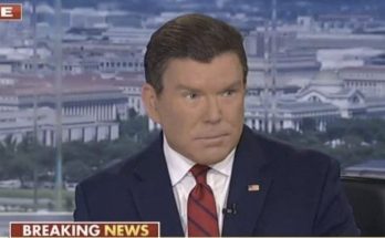 News anchor during live breaking news broadcast