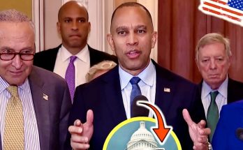 Hakeem Jeffries speaking at press conference with Democratic colleagues