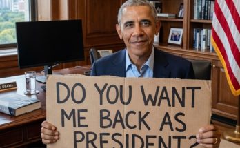 Obama asks "Do you want me back as president?"