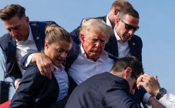 Donald Trump speaking at public event