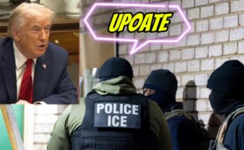 ICE agents detaining suspect during operation
