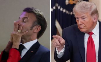 Trump Macron diplomatic moment