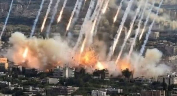 Iranian missiles strike Israeli city