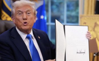 Trump holds signed executive order