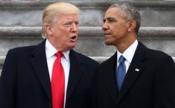 Trump and Obama face to face