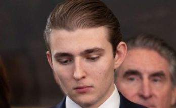 Barron Trump serious expression