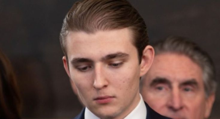 Barron Trump serious expression