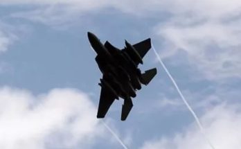 F15E fighter jet in flight