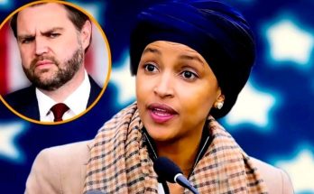 Ilhan Omar with JD Vance inset