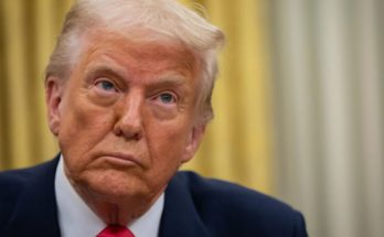 Donald Trump with tears in his eyes make the sad