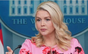 Woman speaking at White House press briefing