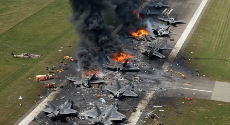 F-35 fighter jets destroyed in fire