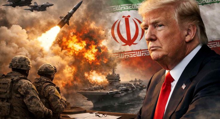 Trump Iran military strike explosion