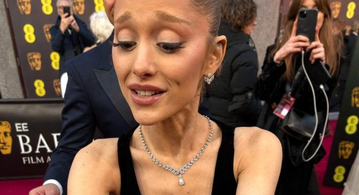 Ariana Grande thin emaciated at BAFTA