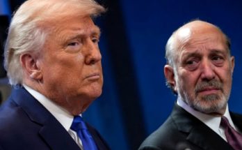 former President Donald Trump and Israeli Prime Minister Benjamin Netanyahu at a press