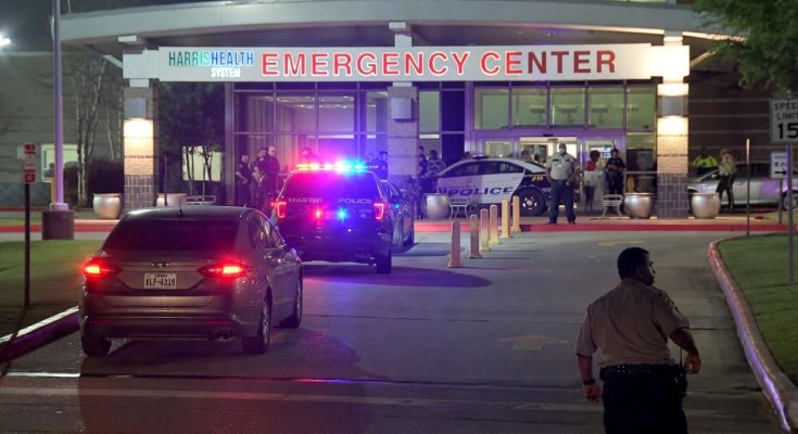 Police at Harris Health Emergency Center