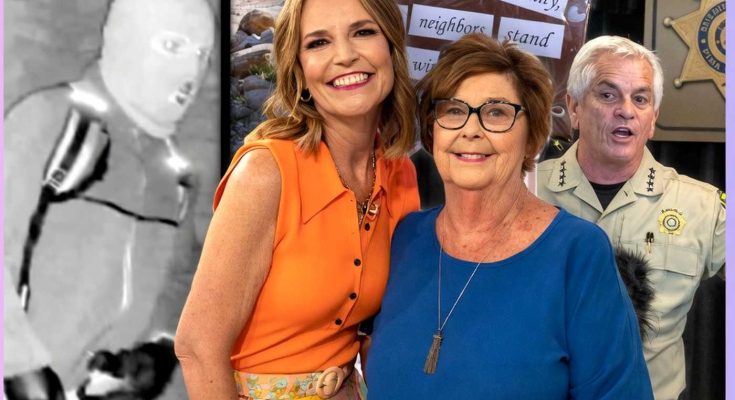 Savannah Guthrie with mother and sheriff