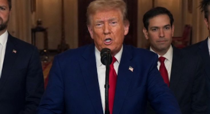 Trump JD Vance Marco Rubio Press Conference