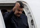 Nicolas Maduro fist salute from plane