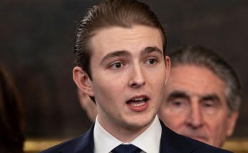 Barron Trump speaking